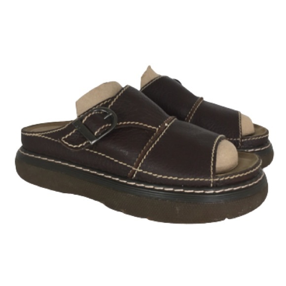 Faded Glory Shoes - Vintage 90’s Y2K Fisherman Sandals Brown Vegan Lug Sole Grunge Chunky Mules 7